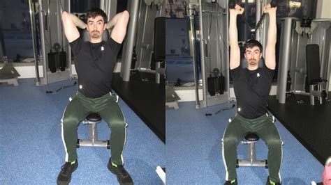 Seated Overhead Cable Tricep Extension Tutorial