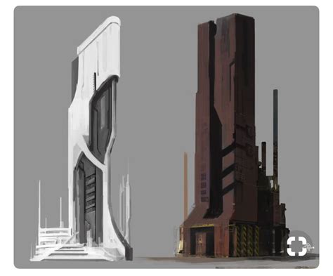 Sci-Fi buildings | Digital art Cyberpunk Building, Scifi Building ...