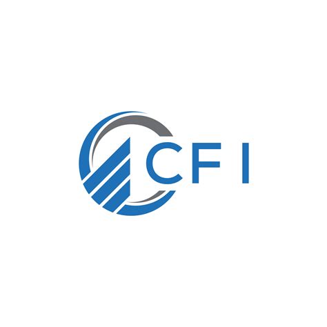 CFI Flat accounting logo design on white background. CFI creative initials Growth graph letter ...