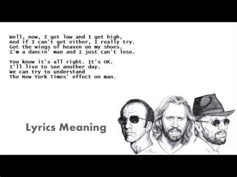 Bee Gees - Stayin' Alive | Lyrics Meaning - YouTube