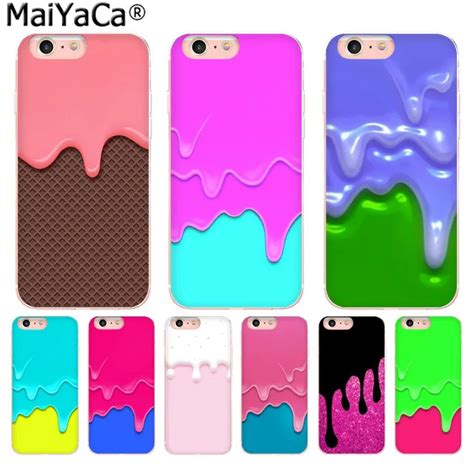 MaiYaCa Dripping Pink & Blue Slime Amazing new arrival phone case cover for iPhone 8 7 6 6S Plus ...