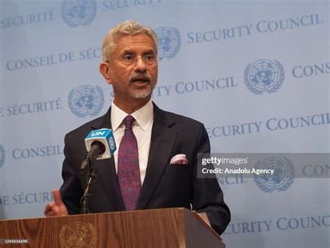 Indian Foreign Minister Subrahmanyam Jaishankar speaks to the United ...