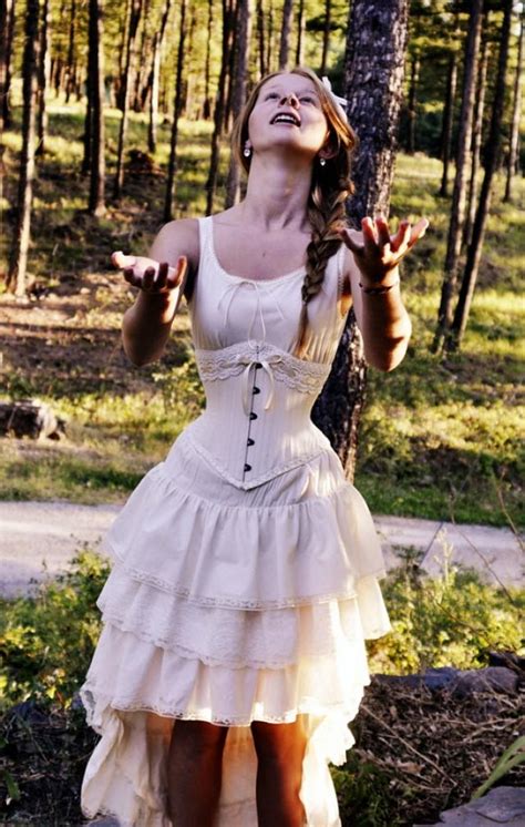 Vintage Style Victorian Wedding Dress With Corset All Natural Cotton Handmade Just For You ...