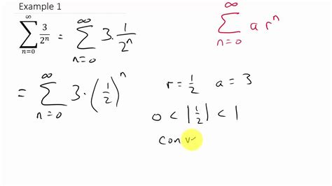 How To Find The Sum Of A Convergent Geometric Series - We can use the values of a a a and r r r ...