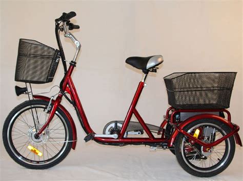 Front Basket Adult Electric Tricycles Rear Cargo , 3 Wheel Electric Bicycle