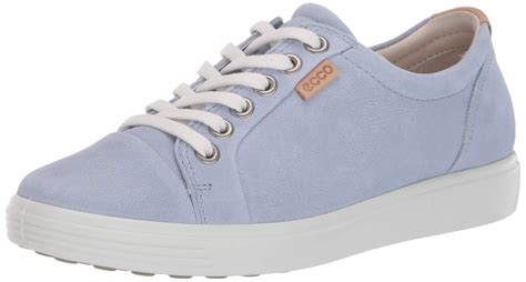 Ecco Leather Soft 7 Sneaker in Dusty Blue Nubuck (Blue) - Save 42% - Lyst