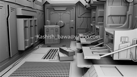 Spaceship interior 3D Model in Fantasy Spacecraft 3DExport