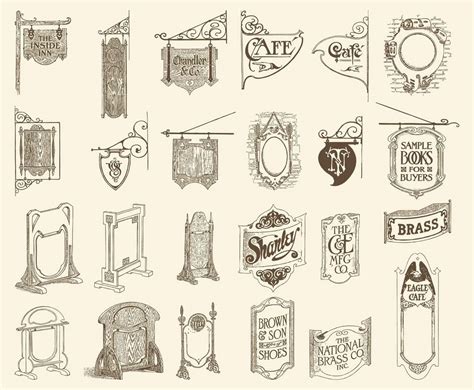 Antique And Wood Signs Vector Art & Graphics | freevector.com