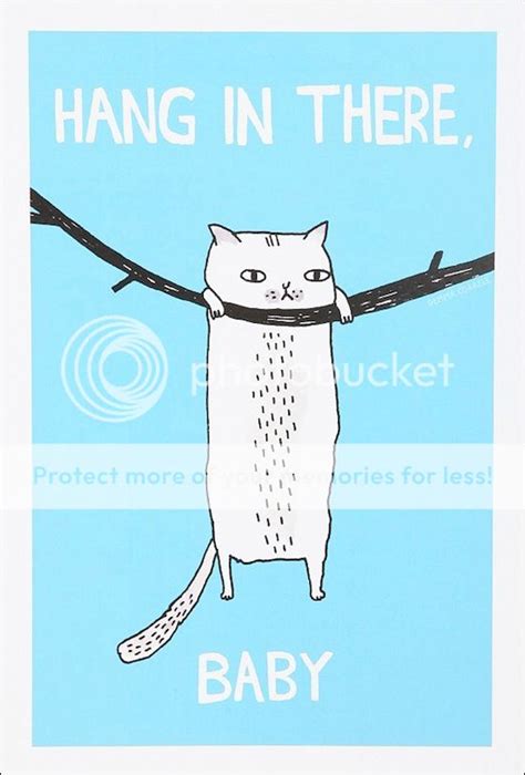 ...etc: 1559 - HANG IN THERE, BABY | ILLUSTRATED CAT PRINT