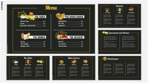 Fast Food Menu | Free PowerPoint template & Google Slides theme