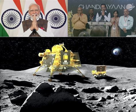 India On Moon : PM Applauds ISRO Chandrayaan 3 Team For Successful Soft ...