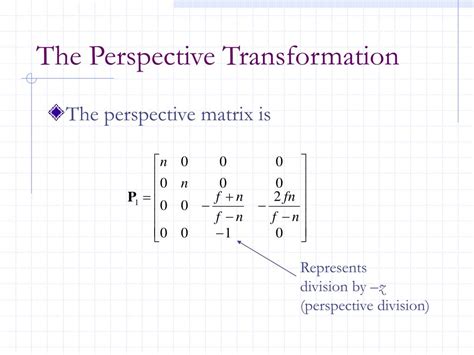 PPT - The Projection Matrix PowerPoint Presentation, free download - ID ...