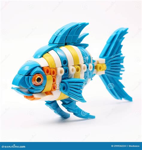 Lego Fish: a Colorful and Manga-inspired Baroque Animal Sculpture Stock ...