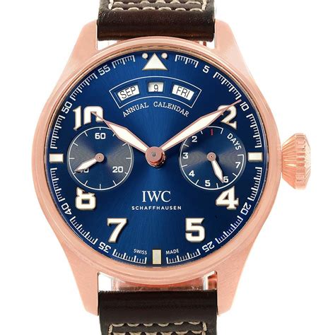 IWC Le Petit Prince Annual Calendar LE 250 Watch IW502701 Box Papers ...