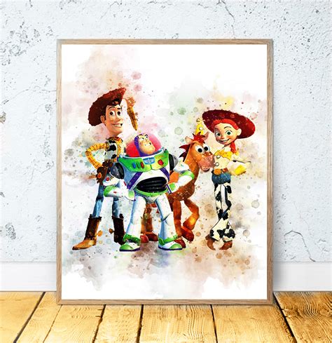 Toy Story Watercolor PRINTABLE Art Toy Story Print Disney Wall | Etsy