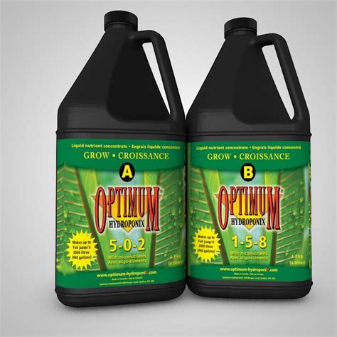 Optimum Hydroponix Grow A&B - Ozzy Hydroponics: Hydroponics Garden ...