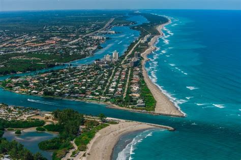 Jupiter, Florida. Beautiful Lighthouse and Inlet