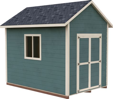 DIY 8X12 Gable Storage Shed Plan - 3DSHEDPLANS™