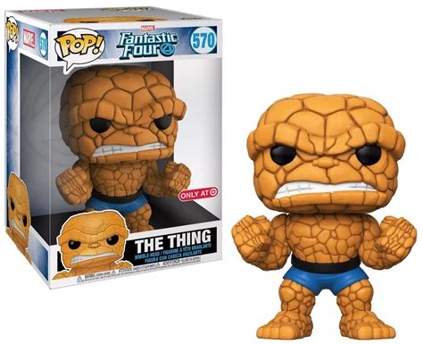 Funko Marvel Fantastic Four POP Marvel The Thing Exclusive 10 Vinyl Bobble Head 570 Super-Sized ...