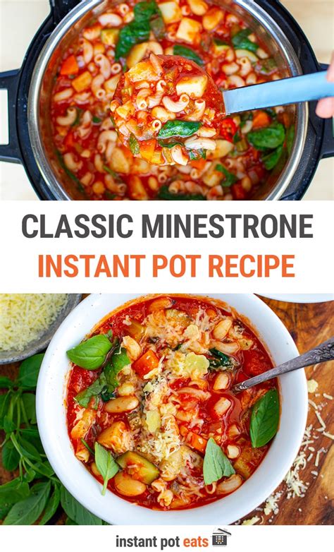 Instant Pot Minestrone (Vegetarian & Vegan-Friendly*)