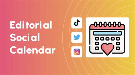 This Social Media Editorial Calendar Will Save You Weeks of Time | Slam ...