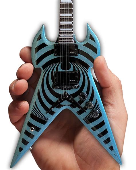 Buy FanMerch Zakk Wylde Mini Guitar - Wylde Audio Pelham Blue Warhammer ...