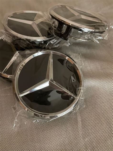 Mercedes Benz wheel center cap, Car Accessories, Tyres & Rims on Carousell