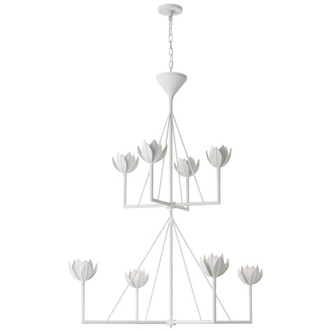 Alberto Large Two Tier Chandelier | Chandelier, Visual comfort, Flower lamp
