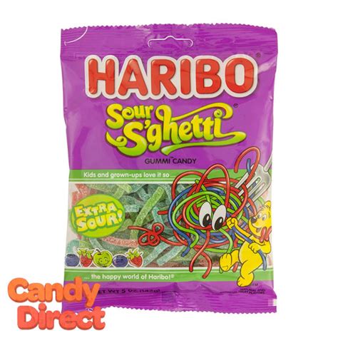 Sour S'ghetti Haribo Gummi Spaghetti Candy - 12ct – CandyDirect.com