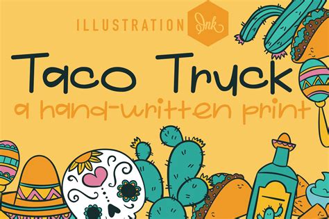 Taco Truck Font by Illustration Ink · Creative Fabrica