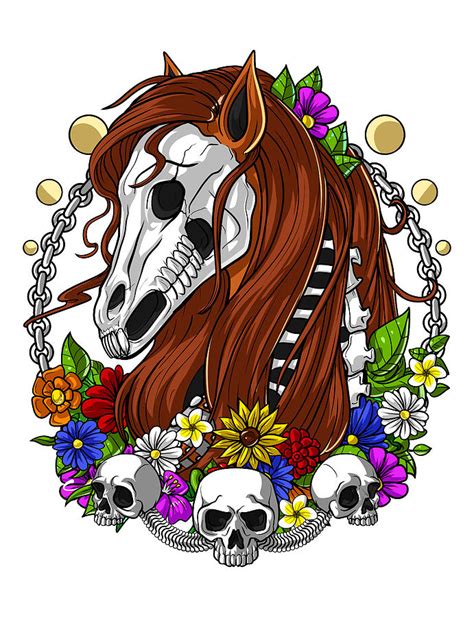 Horse Skull Digital Art by Nikolay Todorov - Fine Art America