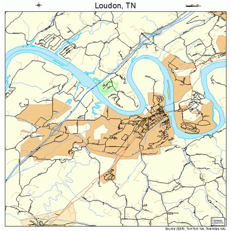 Loudon Tennessee Street Map 4743780