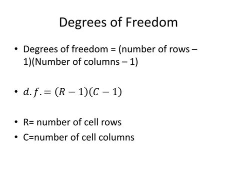 Chi Square Test Degrees Of Freedom