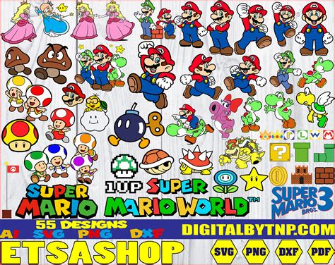 Super Mario svg cut files, Two styles alphabet, Super Mario Logo svg ...