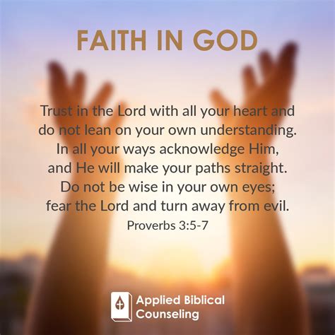 Faith in God – Applied Biblical Counseling