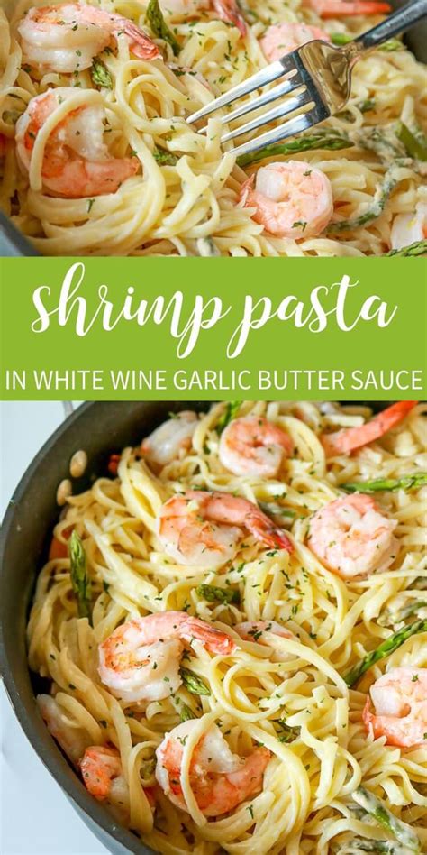 Garlic Butter Shrimp Pasta in White Wine Sauce – That's What {Che} Said...