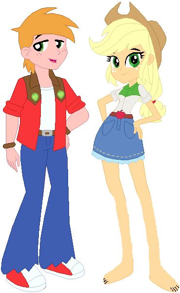 Equestria Girls Big Macintosh and Applejack by ChipmunkRaccoonOz on DeviantArt