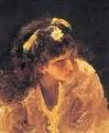 Female Head Etude for Picture - Ilya Efimovich Efimovich Repin - WikiGallery.org, the largest ...