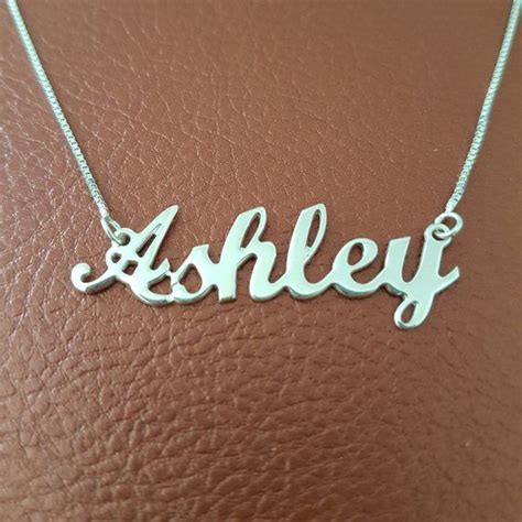 Personalized Handwriting Name Necklace - Sterling Silver Name Chain ...