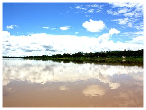 Part of the Amazon River in Iquitos, Peru.