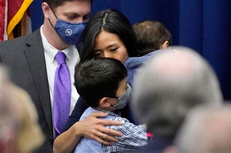 Boston swears in its first woman elected mayor: ‘We’ll tackle our ...