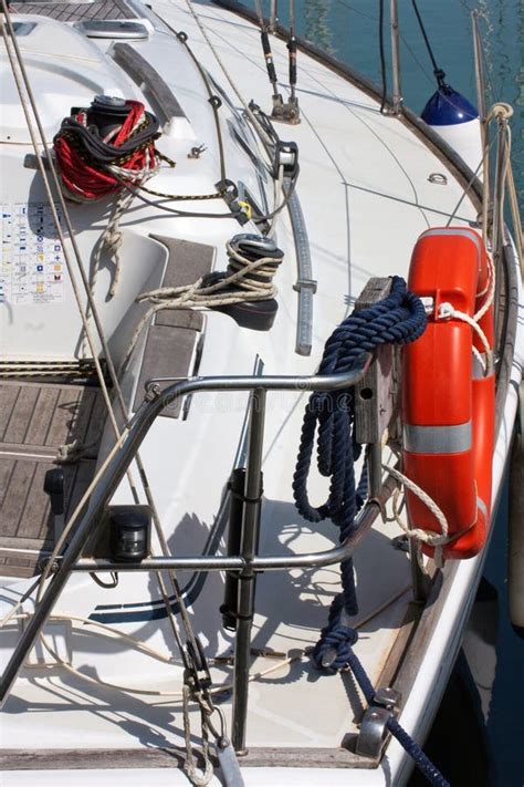 Equipment in sailboat stock photo. Image of mooring, blue - 31336570