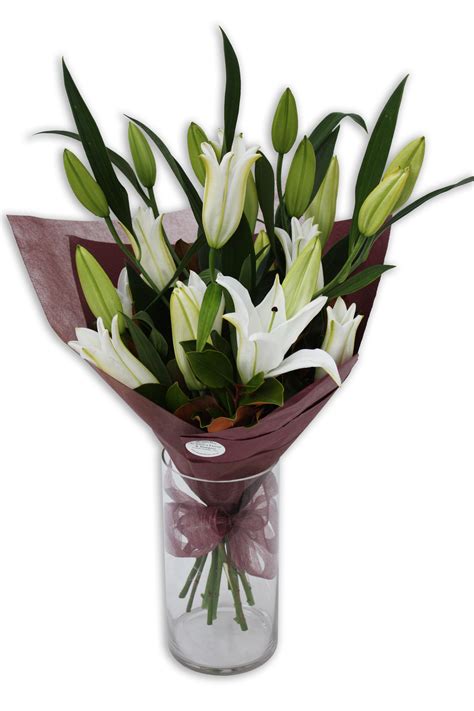 White Oriental Lily Bouquet Perth | Oriental Lilies Perth