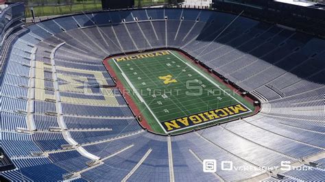 OverflightStock | Michigan Stadium University Of Michigan Aerial Stock ...