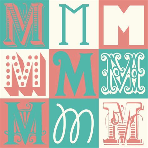 the best letter M in art deco font - Google Search Typography Drawing ...