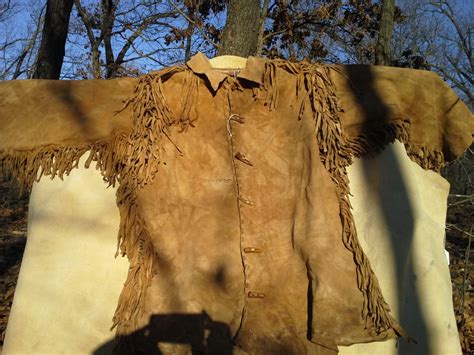 Mountain Man Brain-tanned Buckskin Original Hand-Made Home