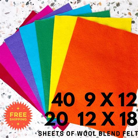 Wool Felt Sheets Choose Your Own Colors Waldorf Craft Felt - Etsy