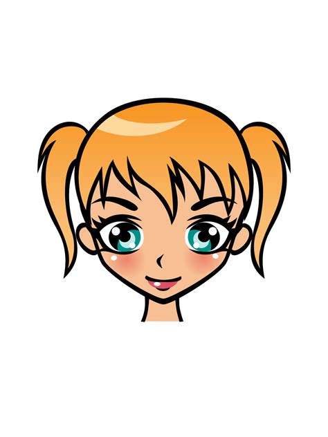 Cute Clipart: 20 Free High Resolution Cute Manga Girls Cartoon Clip Art