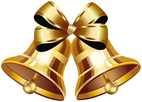 Christmas Gold Bells PNG Clip Art Image | Gallery Yopriceville - High-Quality Free Images and ...