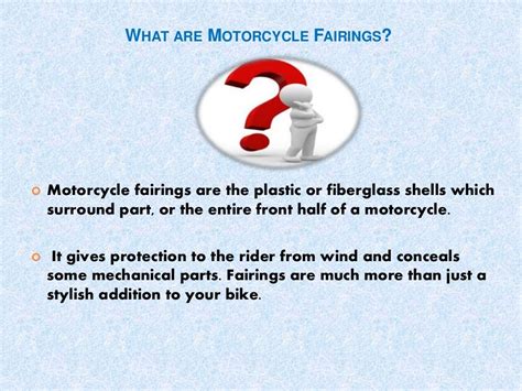 Motorcycle fairings and types of bike fairings